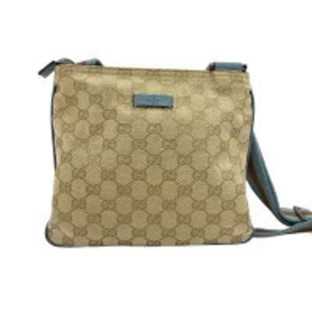 Gucci GG Canvas Shoulder Bag Beige Cream